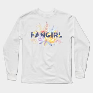 Floral FANGIRL Long Sleeve T-Shirt